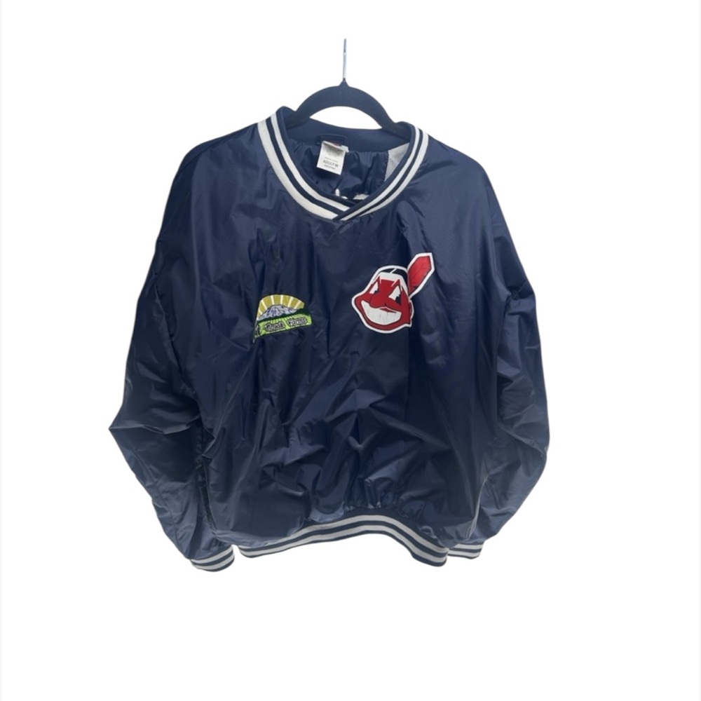 Vintage Cleveland Indians‎ Chief Wahoo Windbreaker Jacket Adult M